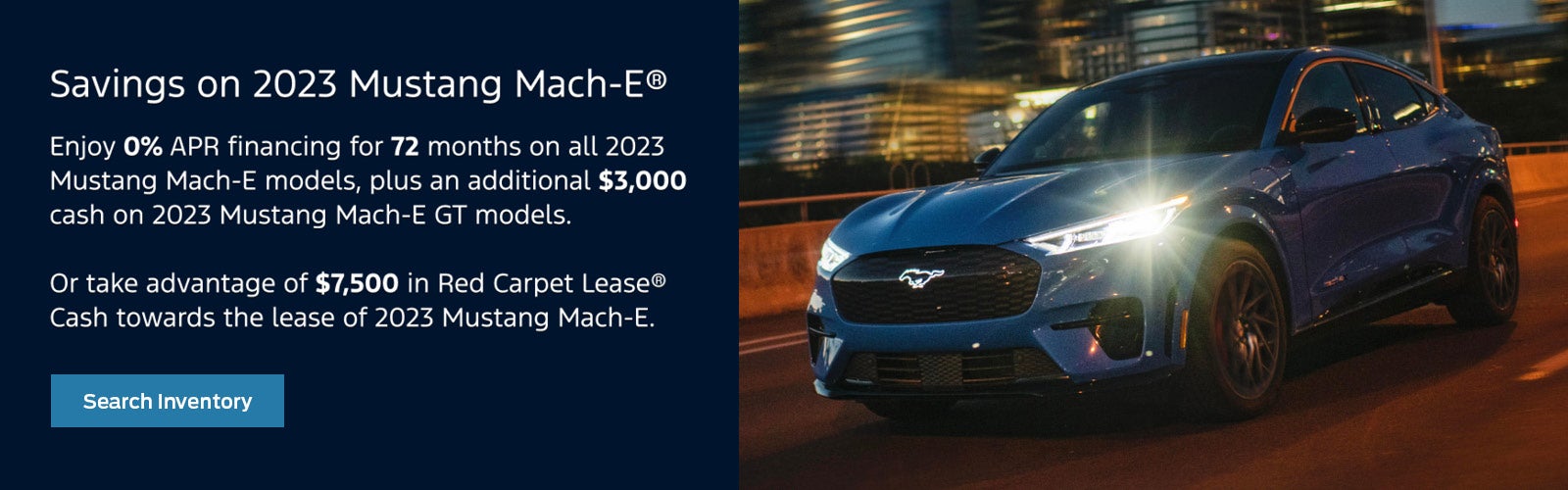Savings on 2023 Mustang Mach-E