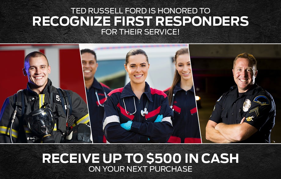 First Responders Discounts at Ted Russell Ford Lincoln in Knoxville TN
